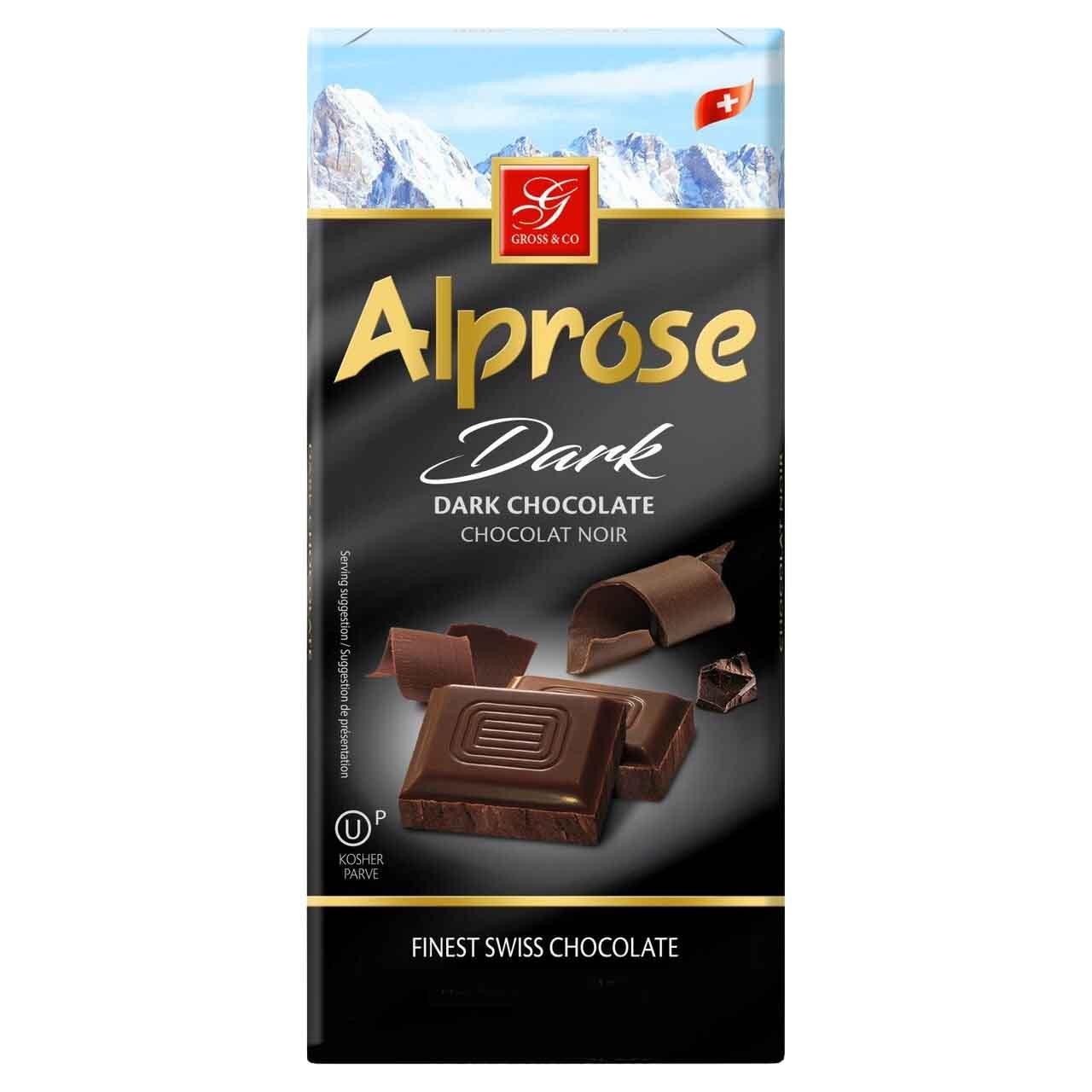 Alprose Swiss Parve Chocolate Bar 100g