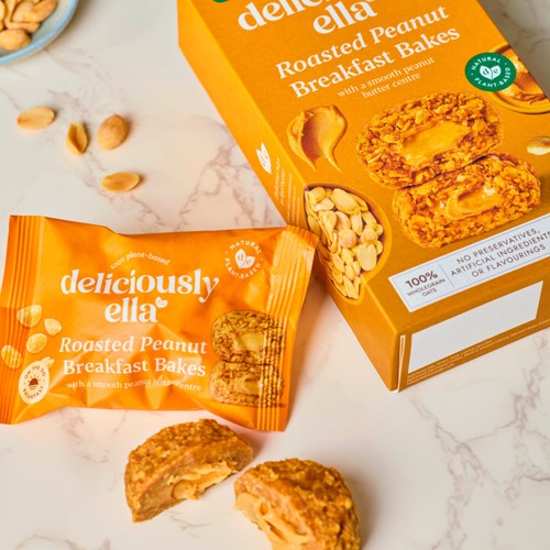 Deliciously Ella Peanut Butter On-the-Go Breakfast Bakes Multipack 3x50g