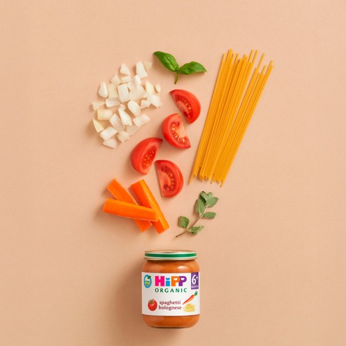 HiPP Organic Spaghetti Bolognese Baby Food Jar 6+ Months 125g