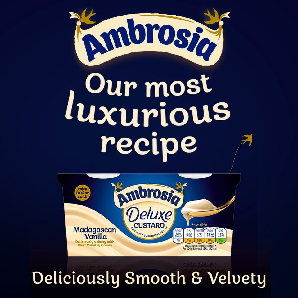 Ambrosia Deluxe Madagascan Vanilla Custard Dessert Snack Pots 2 X 120g ambrosia-deluxe-madagascan-vanilla-custard-dessert-snack-pots-2-x-120g