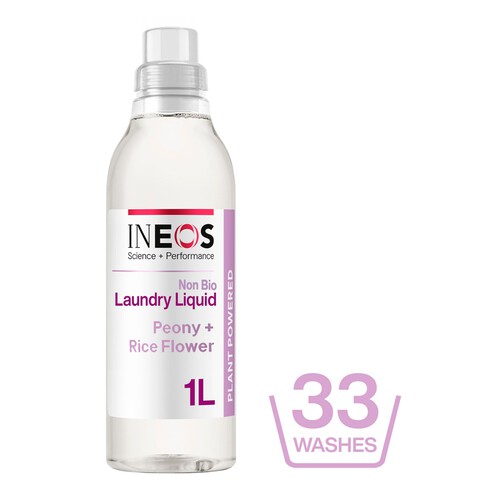 INEOS Non Bio Laundry 33 Washes Liquid Detergent Peony + Rice Milk