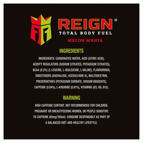 Reign Melon Mania Zero Sugar Energy Drink