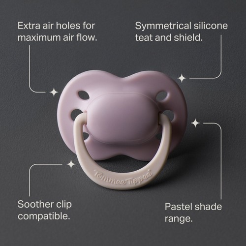 Tommee Tippee Newborn Soother Bor 0-2mth 2pk