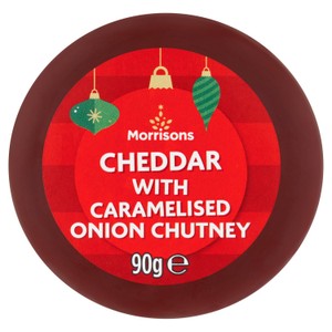 Morrisons Cheddar With Caramelised Onion Chutney Truckle 90g