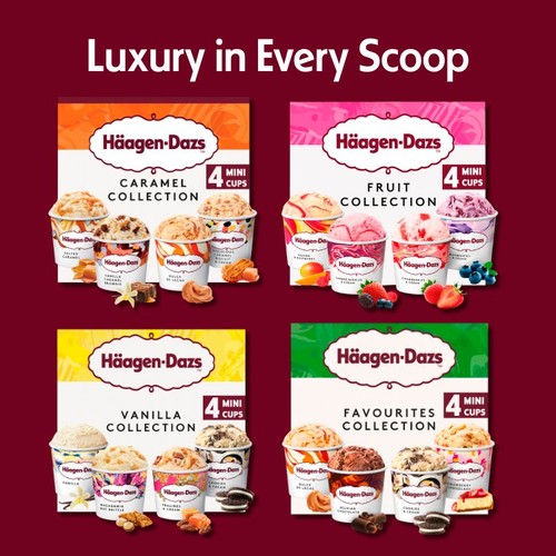 Haagen-Dazs  Fruit Collection Minicup Ice Creams