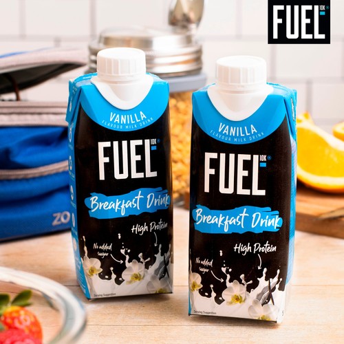 FUEL 10K Vanilla High Protein Milk Breakfast Shake Drink 330ml