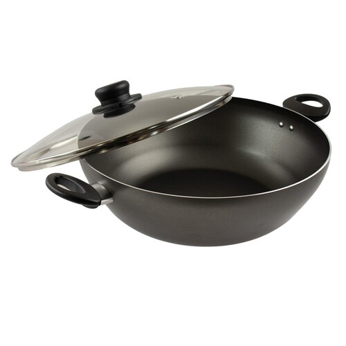 Nutmeg Home Double Handled Wok 32cm 