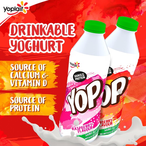 Yop Raspberry Flavour Yogurt Drink 