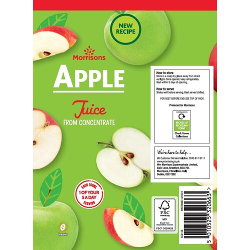 Morrisons Apple Juice From Concentrate 