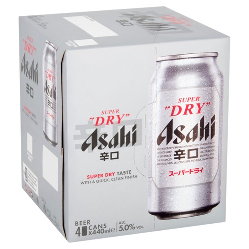 Asahi Super Dry  4 x 440ml