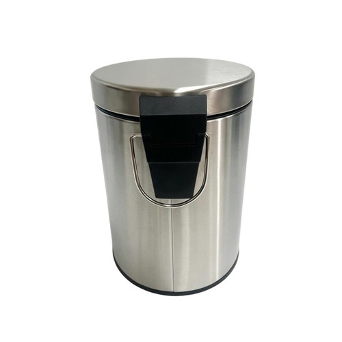 Spa Maison 3L Silver Pedal Bin With Soft Close