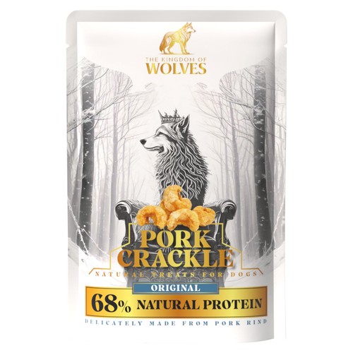 Kingdom of Wolves Pork Crackle Original For Dogs 13g