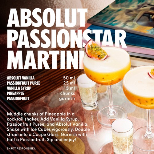 Absolut Vanilia Vanilla Flavoured Swedish Vodka 70CL