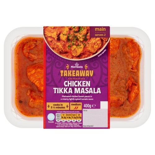 Morrisons Takeaway Chicken Tikka Masala   400g