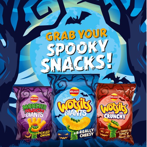 Walkers Wotsits Crunchy Sweet & Spicy Sharing Snacks Crisps