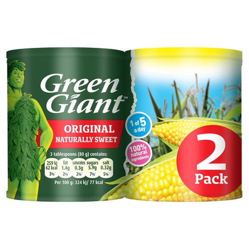 Green Giant Original Sweetcorn   (2x198g)