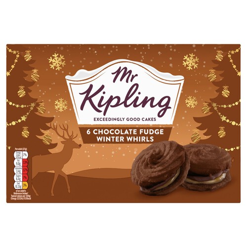 Mr Kipling Christmas Chocolate Fudge Winter Whirls