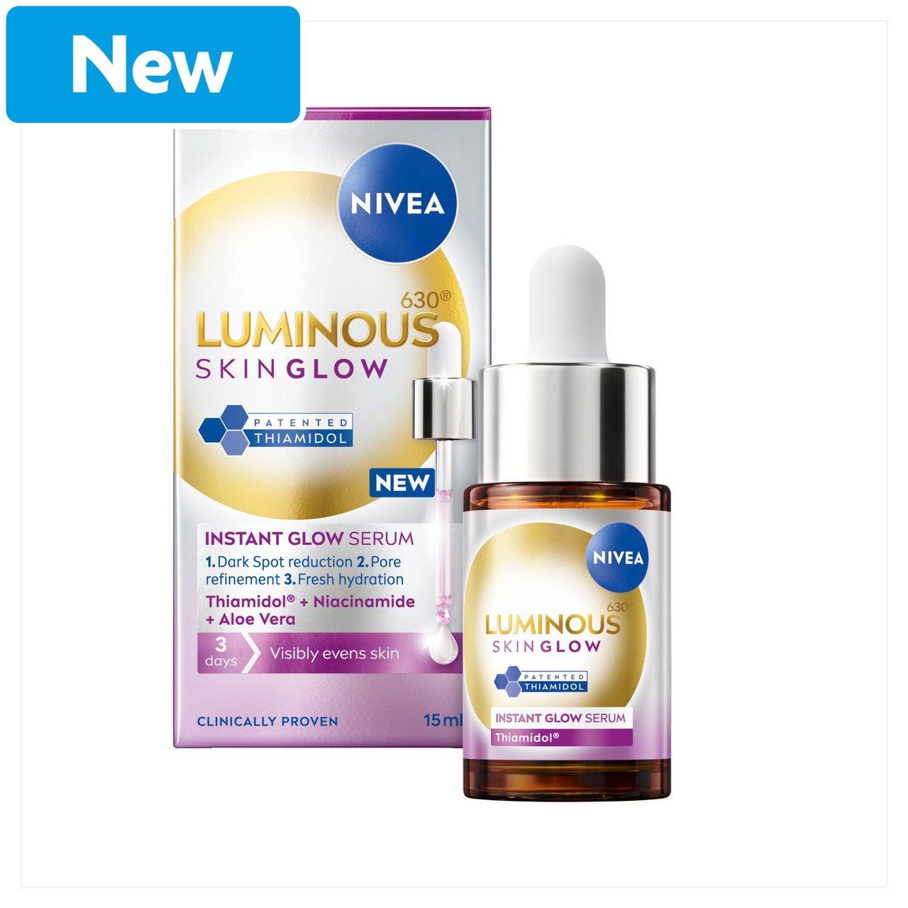 NIVEA Luminous630 Skin Glow Instant Glow Serum 15ml