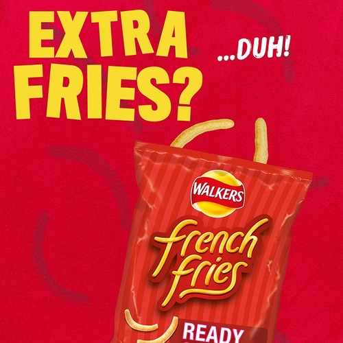 Walkers French Fries Variety Multipack Snacks Crisps 6 x 18g