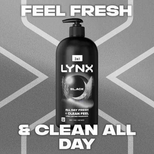 Lynx Pump Shower Gel Black 900ml