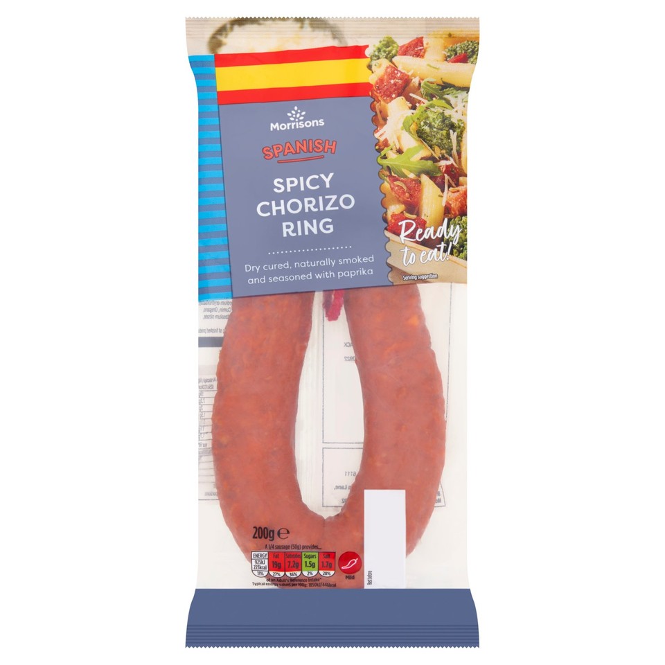 Order Morrisons Spicy Spanish Chorizo Ring - Delivery Near Me | Uber Eats