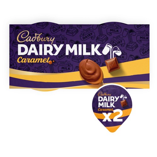 Cadbury Dairy Milk Chocolate and Caramel Dessert Pots2x60g
