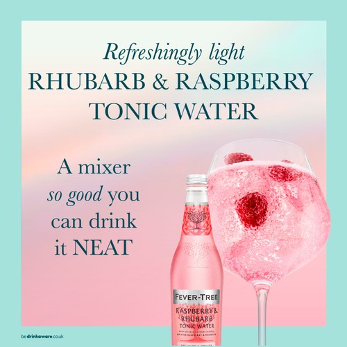 Fever-Tree Refreshingly Light Rhubarb & Raspberry Tonic