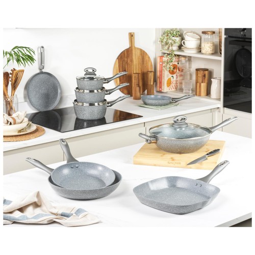 Salter Marblestone 24cm Frypan Grey