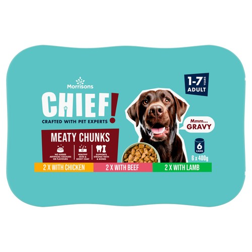 Morrisons Dog Food Meat Chunks In Gravy