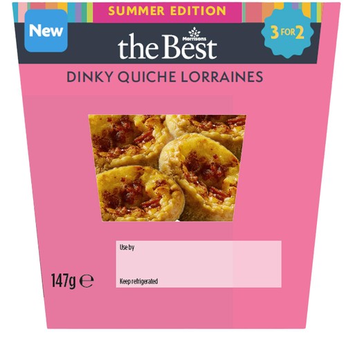 Morrisons the best dinky quiche lorraines