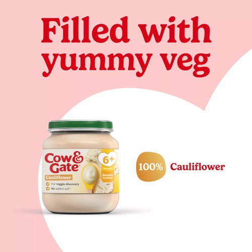 Cow & Gate Cauliflower Baby Food Snack Jar 6+ Months