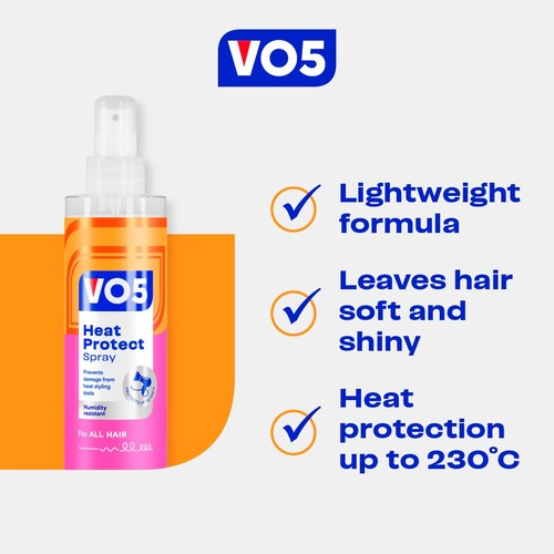 VO5 Heat Protect Styling Spray 200ml