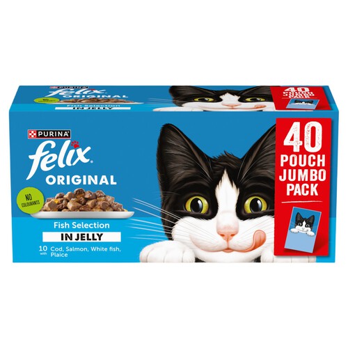 Felix Original Fish Selection In Jelly Wet Cat Food