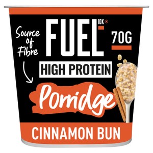 FUEL10K High Protein Cinnamon Bun Porridge Oat Cereal Pot 70g