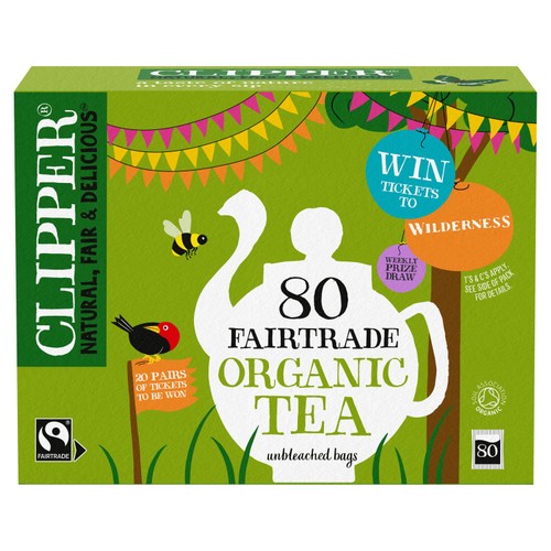 Clipper Organic Fairtrade 80 Tea Bags 