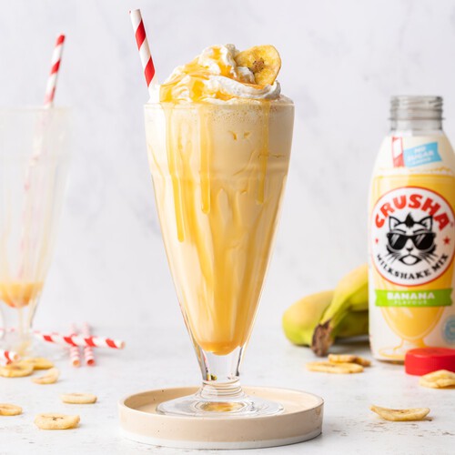 Crusha Banana Milkshake Mix No Added Sugar 