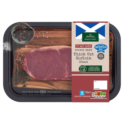 Morrisons The Best Scottish Thick Cut Sirloin Steak 350g