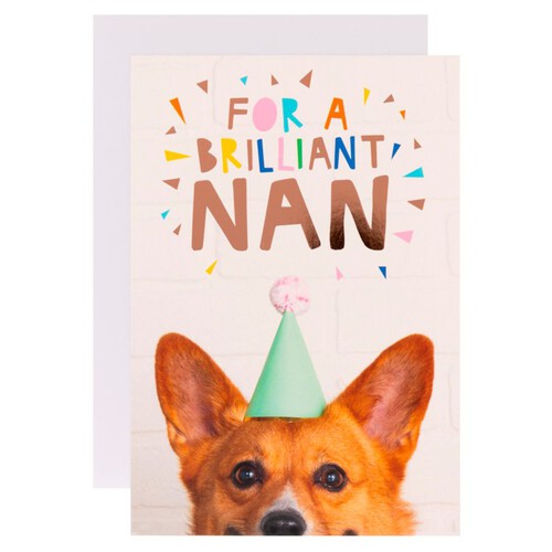 Hallmark Brilliant Nan Corgi Card