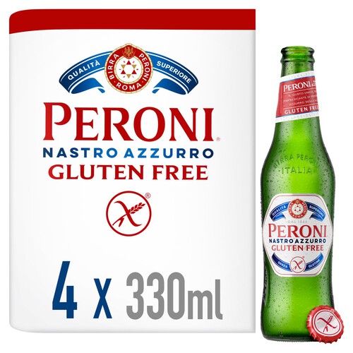 Peroni Nastro Azzurro Gluten Free Beer Lager Bottles