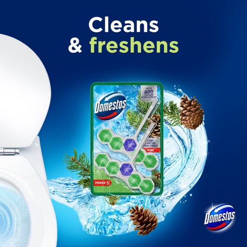 Domestos Power Rimblocks Duo Pine 2 x 50g