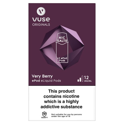 Vuse EPod Pods vPro Very Berry 12mg