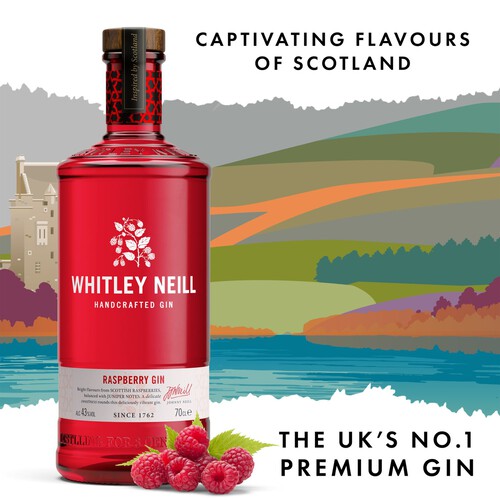 Whitley Neill Handcrafted Dry Gin Raspberry Gin (Abv 43%)