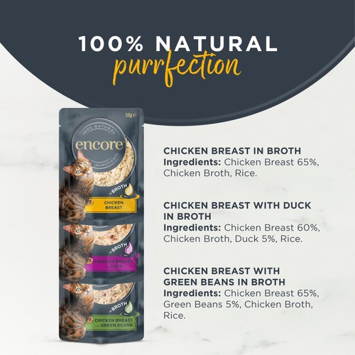 Encore Cat Pouches, Chicken Selection in Broth