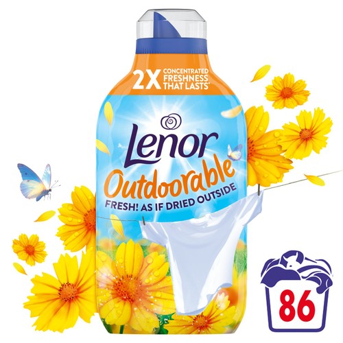 Lenor Outdoorable Summer Breeze Fabric Conditioner Liquid   86 Washes 