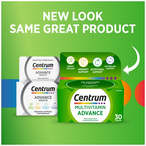 Centrum Advance Multivitamin with Vitamin D & C Tablets