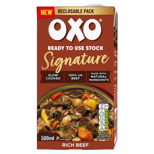 Oxo Ready to Use Stock Signature Rich Beef 500ml