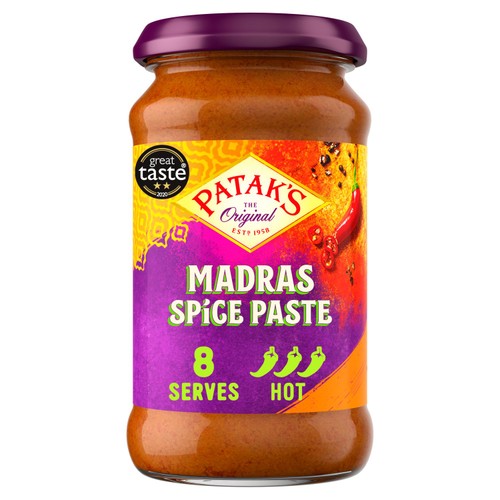 Patak's Madras Indian Hot Spice Paste 283g