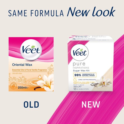 Veet Oriental Wax  Essential Oils & Floral Vanilla Fragrance