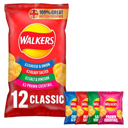 Walkers Classic Variety Multipack Crisps 