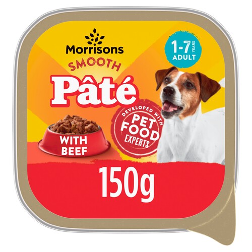 Morrisons Dog Food Beef Pate